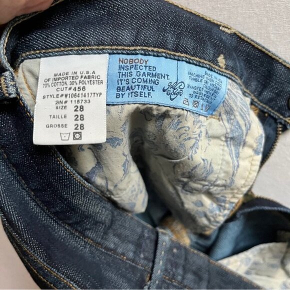 Gold Sign Misfit slim straight low rise denim jean Sz 28 - Picture 8 of 13